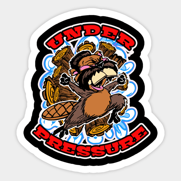 UNDER PRESSURE Sticker by Biomek